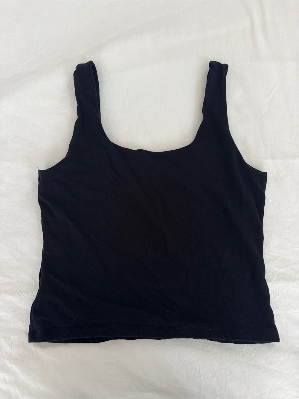 Old Navy Black Square Neck Tank Top